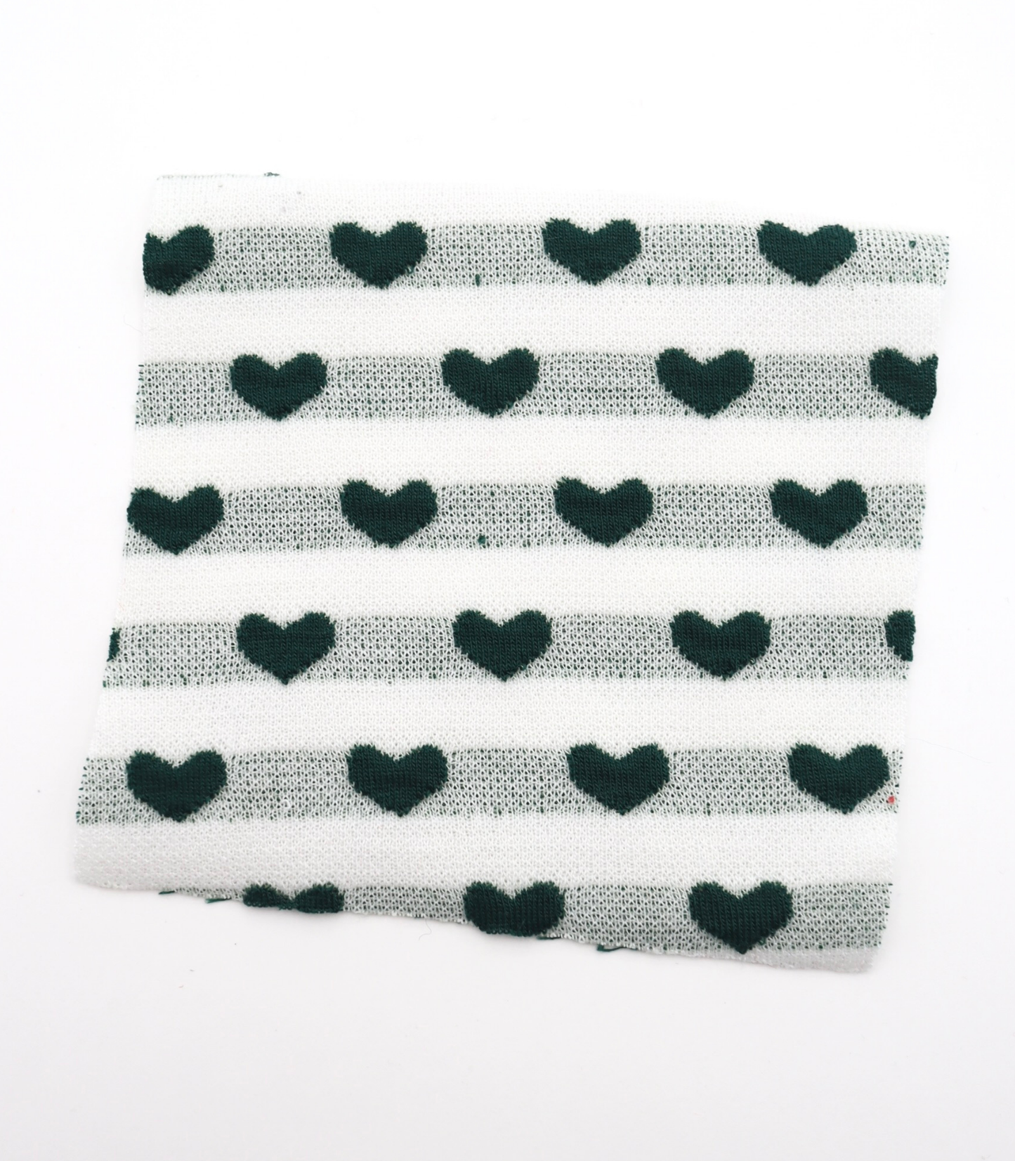 【25SS-031】ぷっくりハートジャガードボーダーニット　/0.5ｙあたり=～1045円