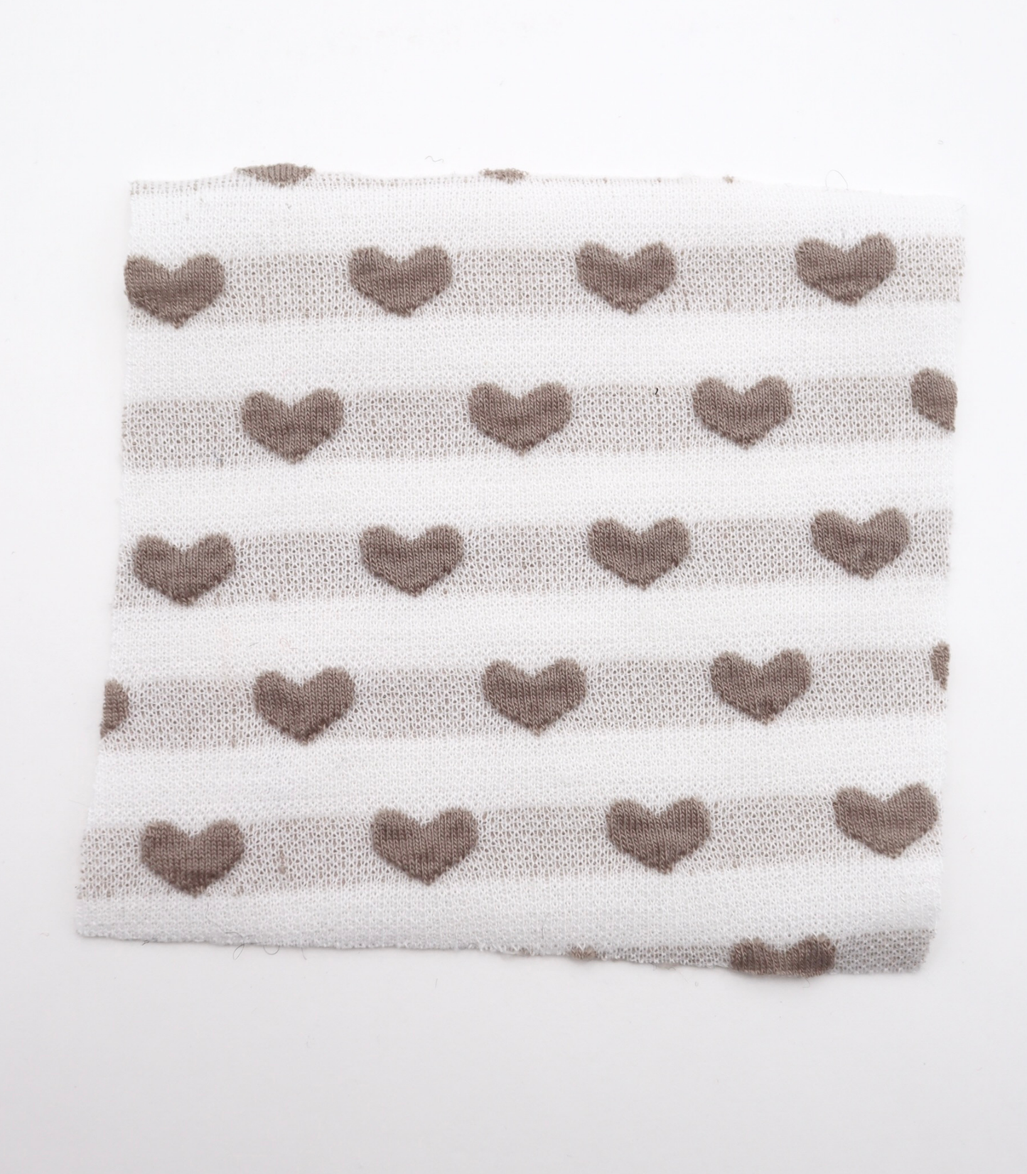 【25SS-031】ぷっくりハートジャガードボーダーニット　/0.5ｙあたり=～1045円