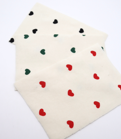 【25SS-056】プチハートプリントフライス　/0.5ｙあたり=～1270円