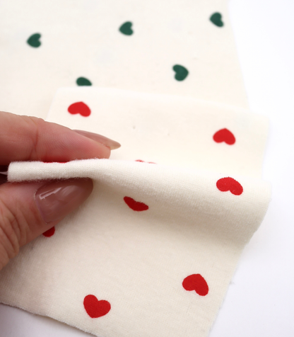 【25SS-056】プチハートプリントフライス　/0.5ｙあたり=～1270円