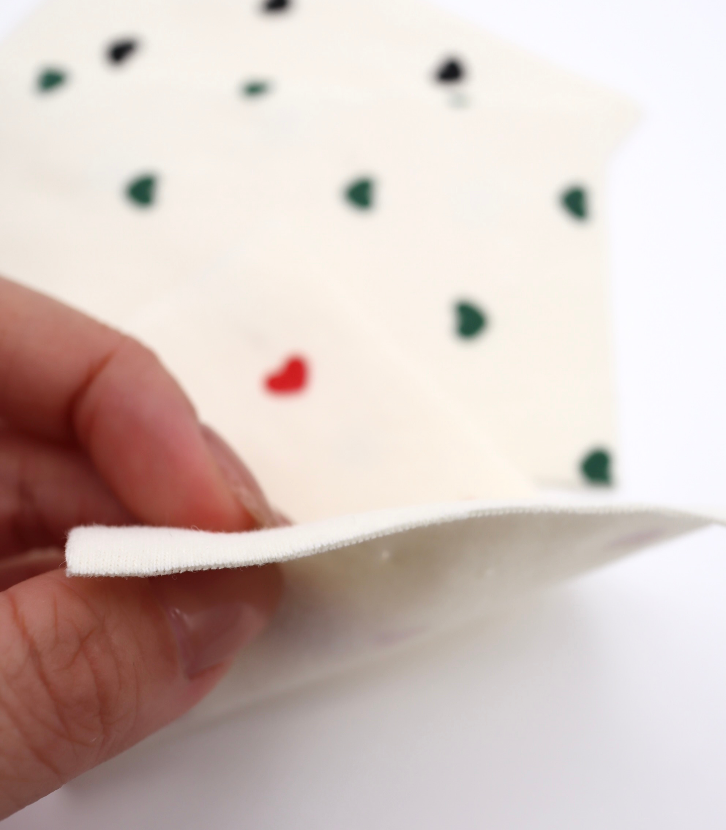 【25SS-056】プチハートプリントフライス　/0.5ｙあたり=～1270円