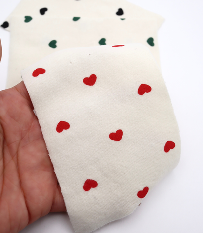 【25SS-056】プチハートプリントフライス　/0.5ｙあたり=～1270円