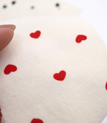 【25SS-056】プチハートプリントフライス　/0.5ｙあたり=～1270円