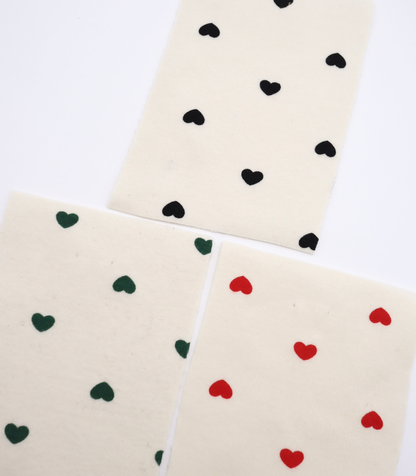 【25SS-056】プチハートプリントフライス　/0.5ｙあたり=～1270円