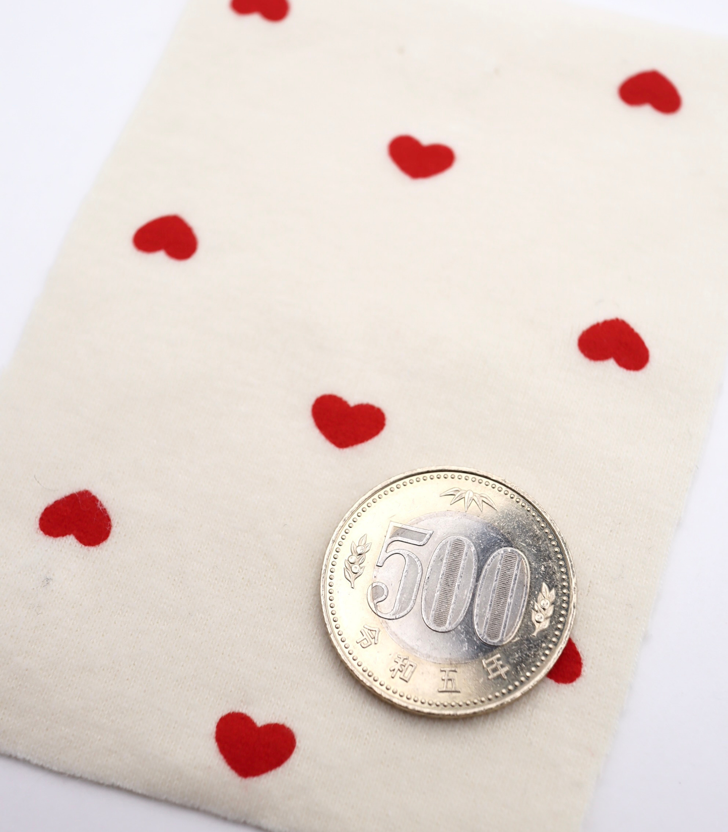 【25SS-056】プチハートプリントフライス　/0.5ｙあたり=～1270円