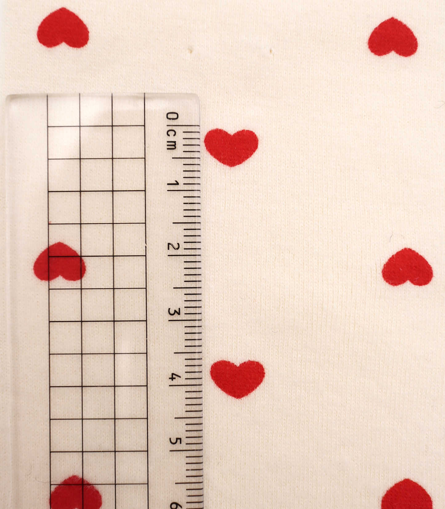 【25SS-056】プチハートプリントフライス　/0.5ｙあたり=～1270円