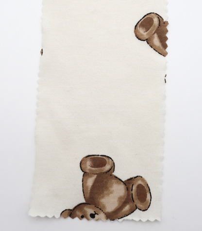 【25SS-196】クマちゃんプリント天竺　/0.5ｙあたり = ～840円
