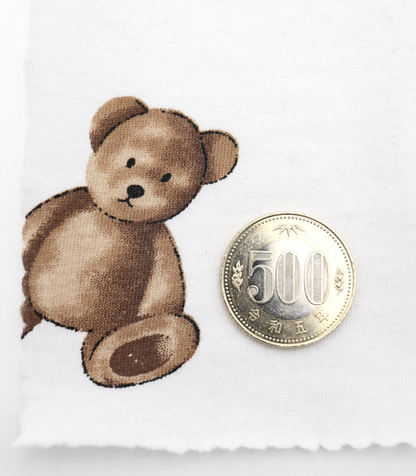 【25SS-196】クマちゃんプリント天竺　/0.5ｙあたり = ～840円