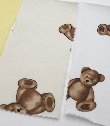 【25SS-196】クマちゃんプリント天竺　/0.5ｙあたり = ～840円