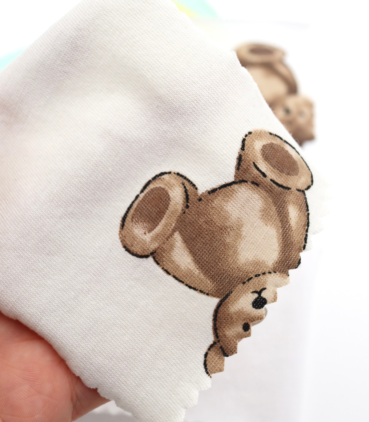 【25SS-196】クマちゃんプリント天竺　/0.5ｙあたり = ～840円