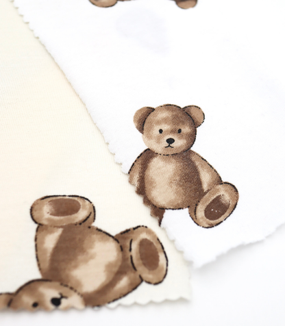 【25SS-196】クマちゃんプリント天竺　/0.5ｙあたり = ～840円