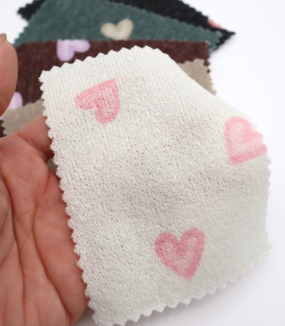 【25SS-028】スケッチ風ハートプリント天竺ニット　/0.5ｙあたり=～880円