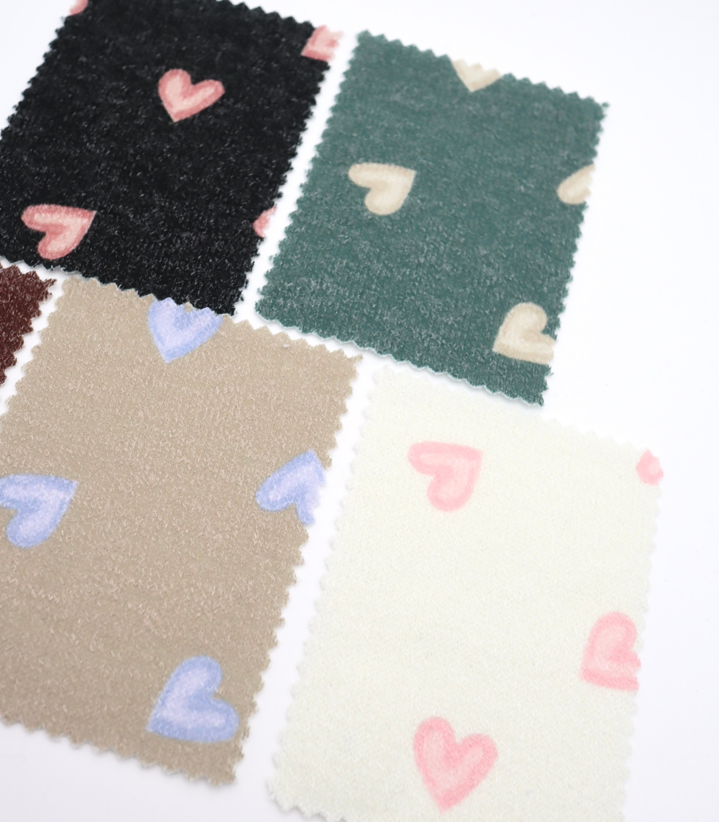 【25SS-028】スケッチ風ハートプリント天竺ニット　/0.5ｙあたり=～880円