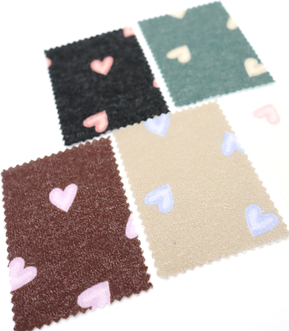 【25SS-028】スケッチ風ハートプリント天竺ニット　/0.5ｙあたり=～880円