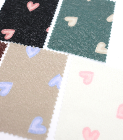 【25SS-028】スケッチ風ハートプリント天竺ニット　/0.5ｙあたり=～880円