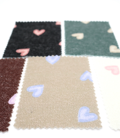 【25SS-028】スケッチ風ハートプリント天竺ニット　/0.5ｙあたり=～880円