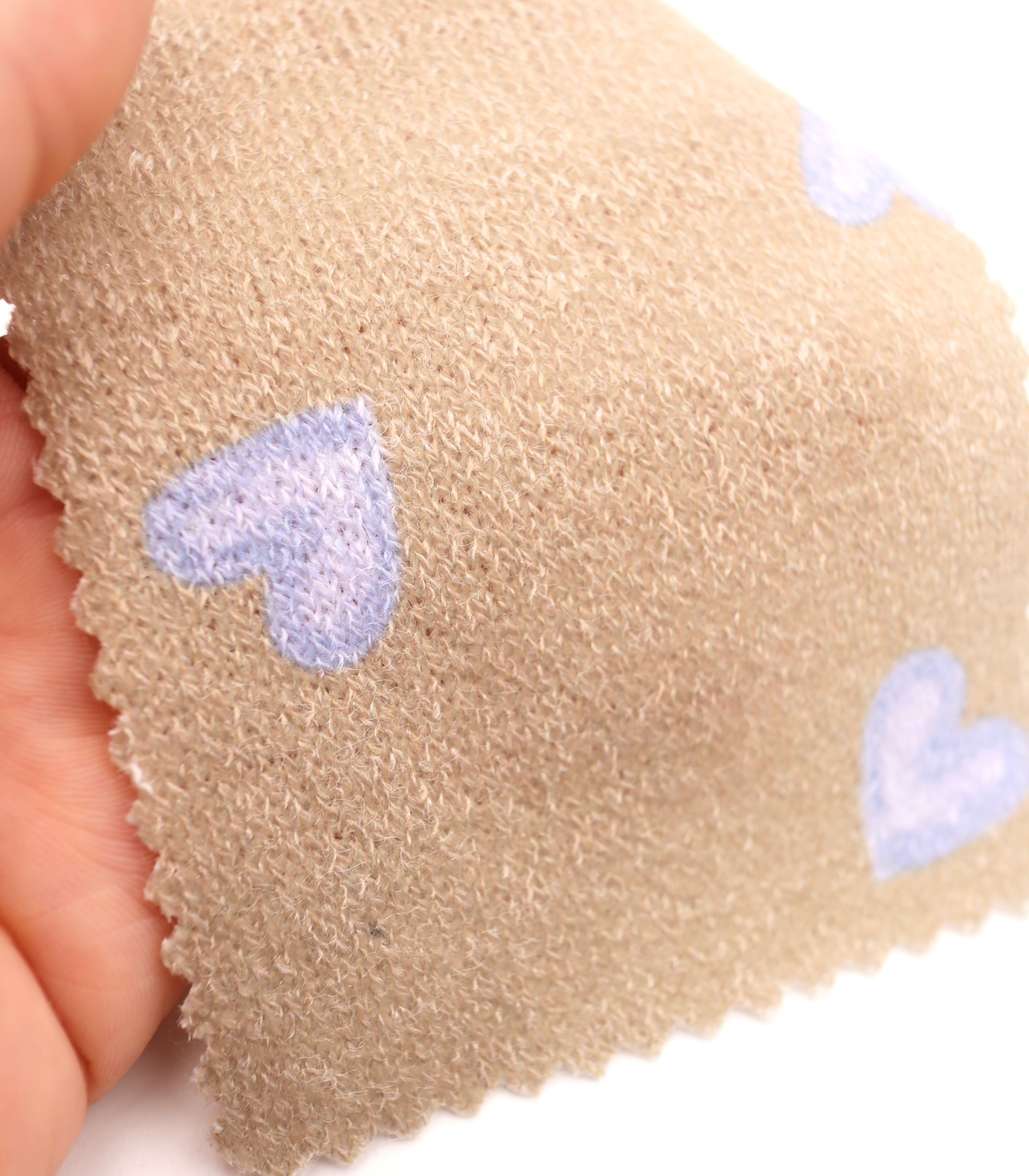 【25SS-028】スケッチ風ハートプリント天竺ニット　/0.5ｙあたり=～880円