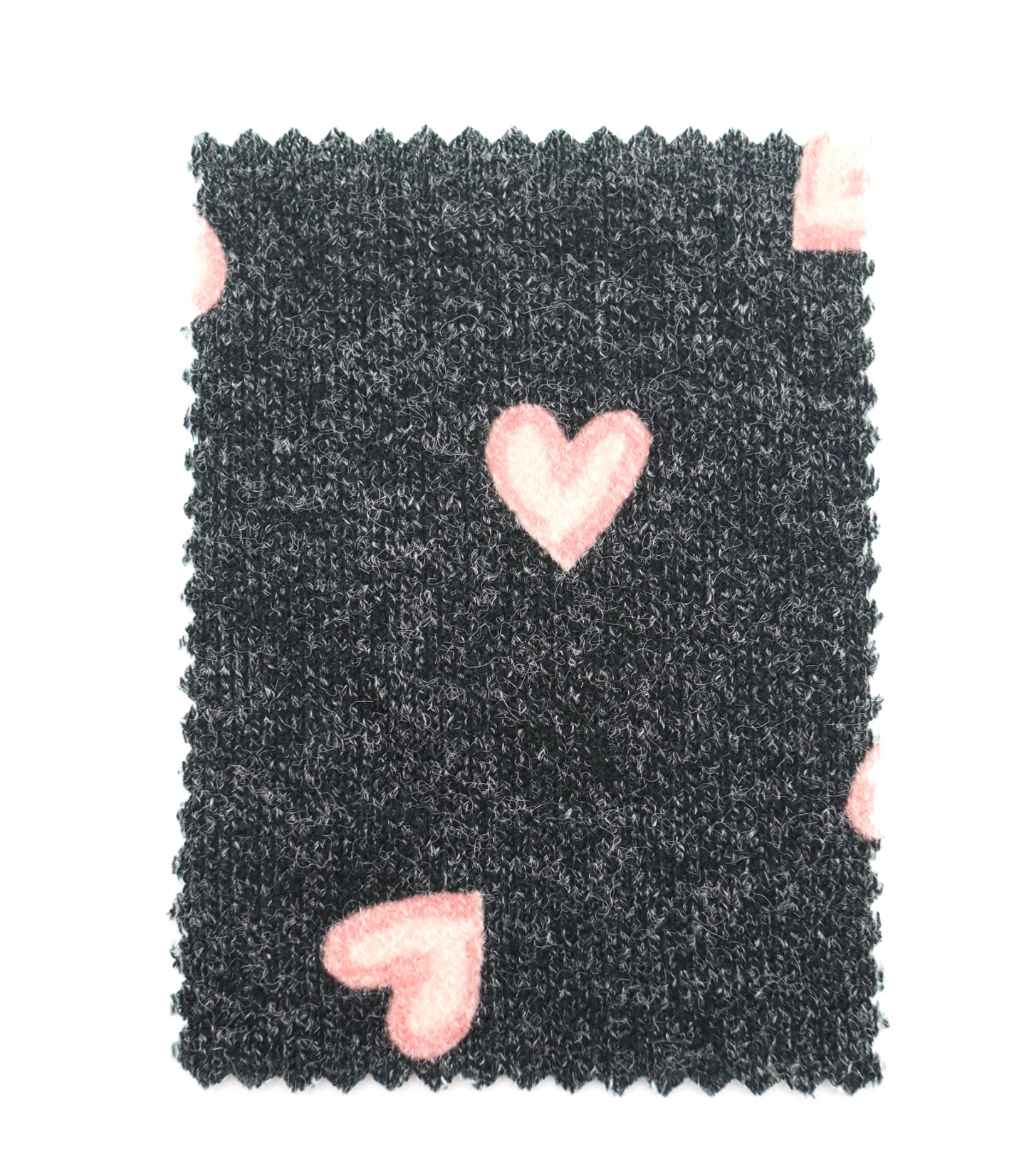 【25SS-028】スケッチ風ハートプリント天竺ニット　/0.5ｙあたり=～880円