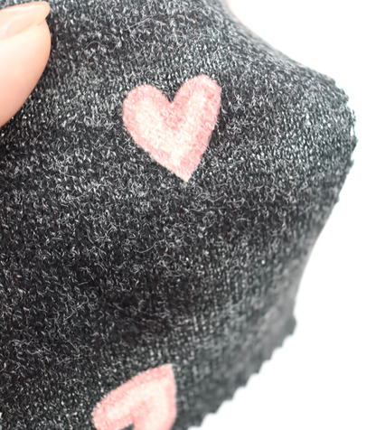 【25SS-028】スケッチ風ハートプリント天竺ニット　/0.5ｙあたり=～880円