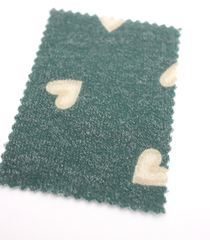 【25SS-028】スケッチ風ハートプリント天竺ニット　/0.5ｙあたり=～880円