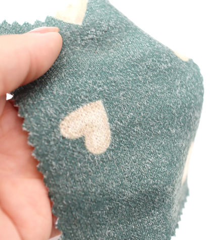 【25SS-028】スケッチ風ハートプリント天竺ニット　/0.5ｙあたり=～880円