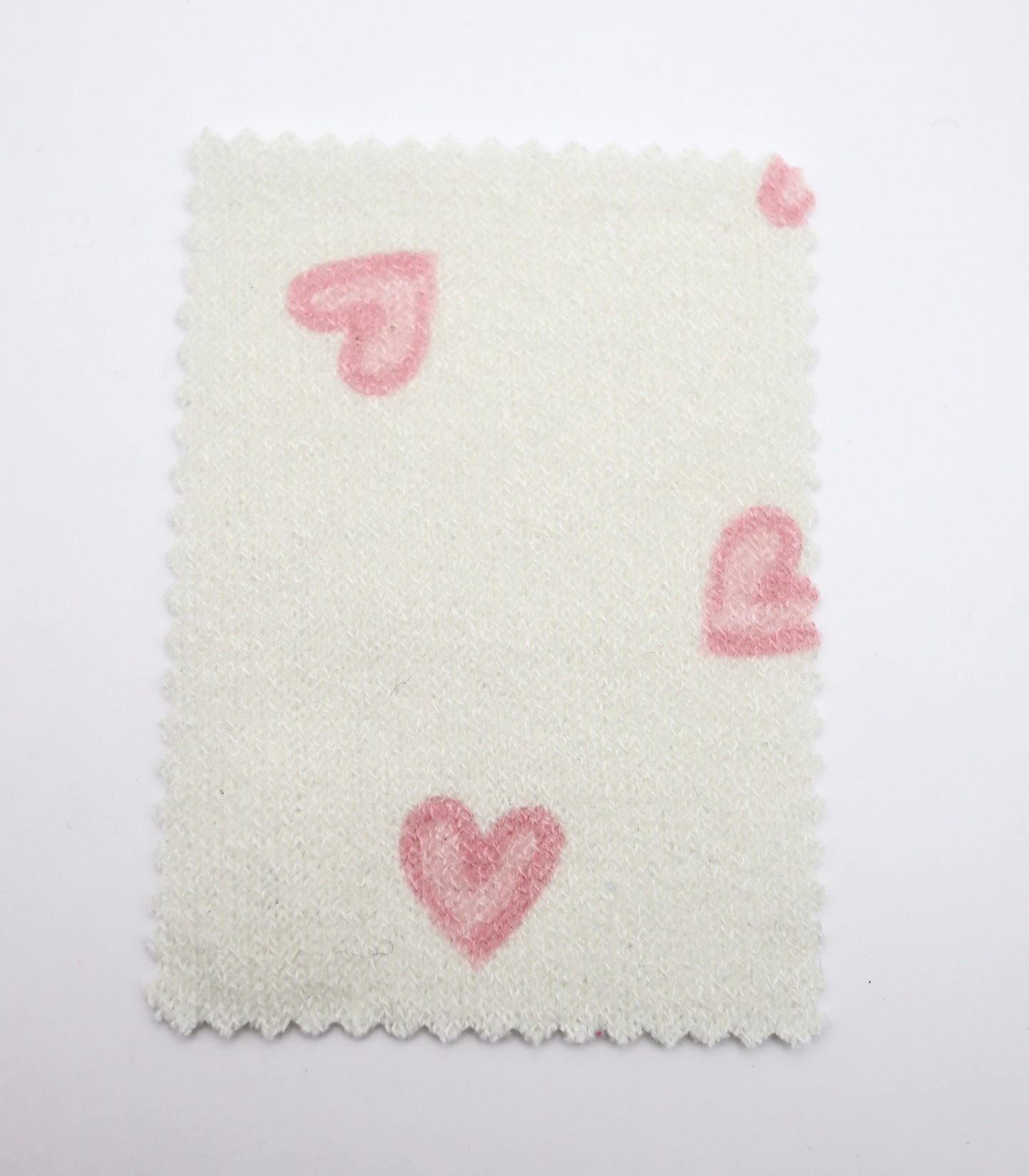 【25SS-028】スケッチ風ハートプリント天竺ニット　/0.5ｙあたり=～880円