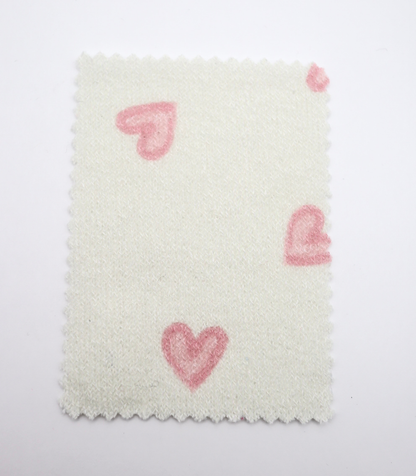 【25SS-028】スケッチ風ハートプリント天竺ニット　/0.5ｙあたり=～880円