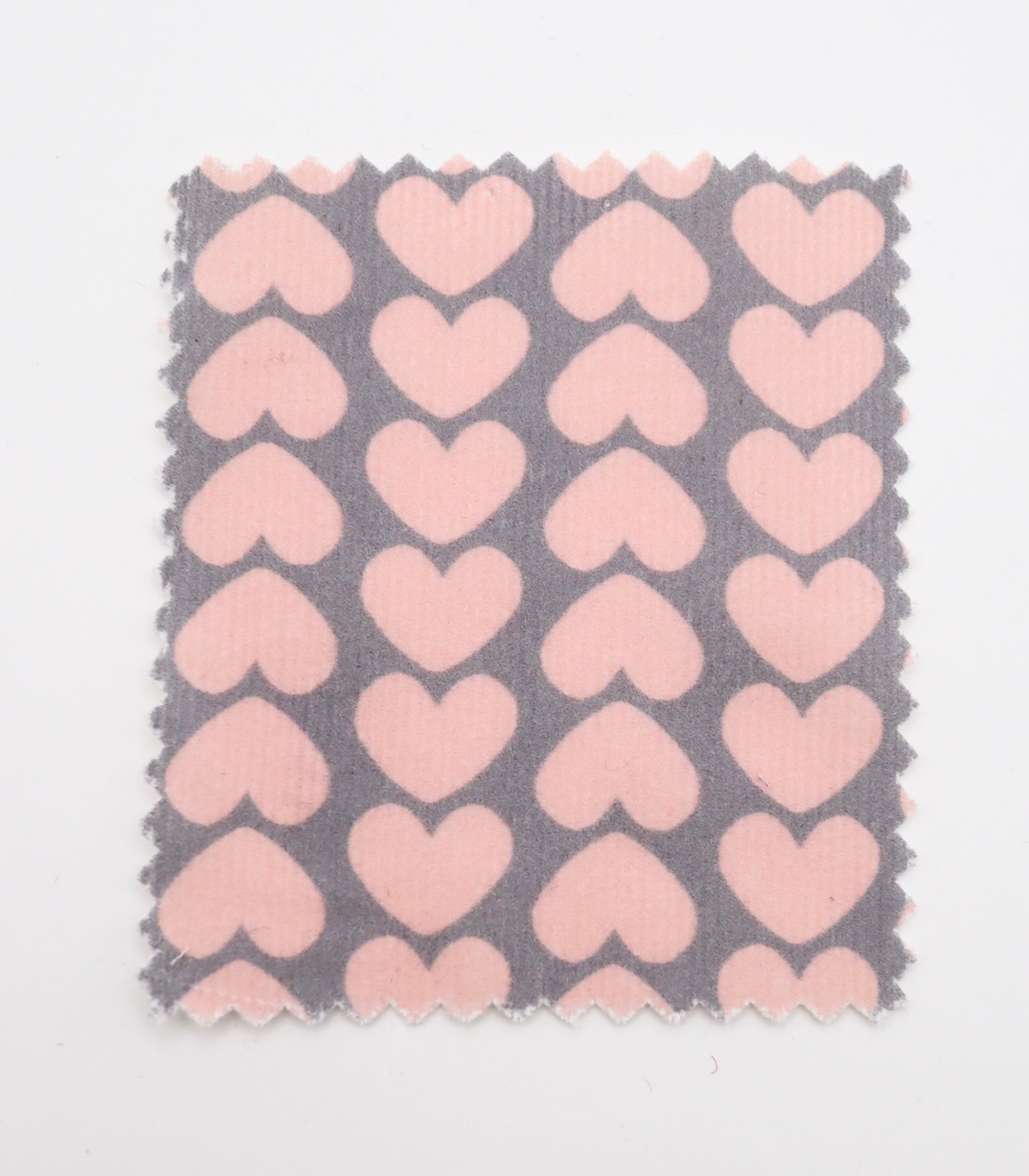 【25SS-019】ハートヘリンボーンプリントコーデュロイ　/0.5ｙあたり=～990円