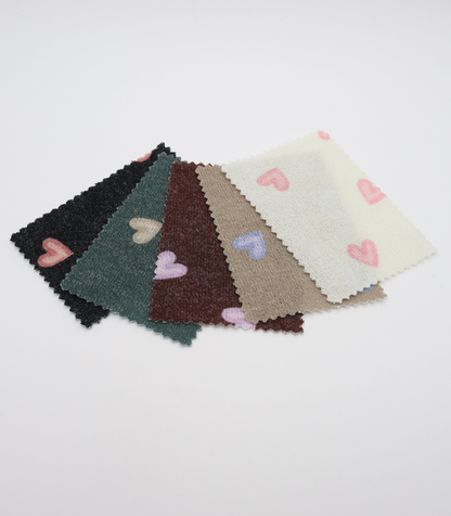 【25SS-028】スケッチ風ハートプリント天竺ニット　/0.5ｙあたり=～880円