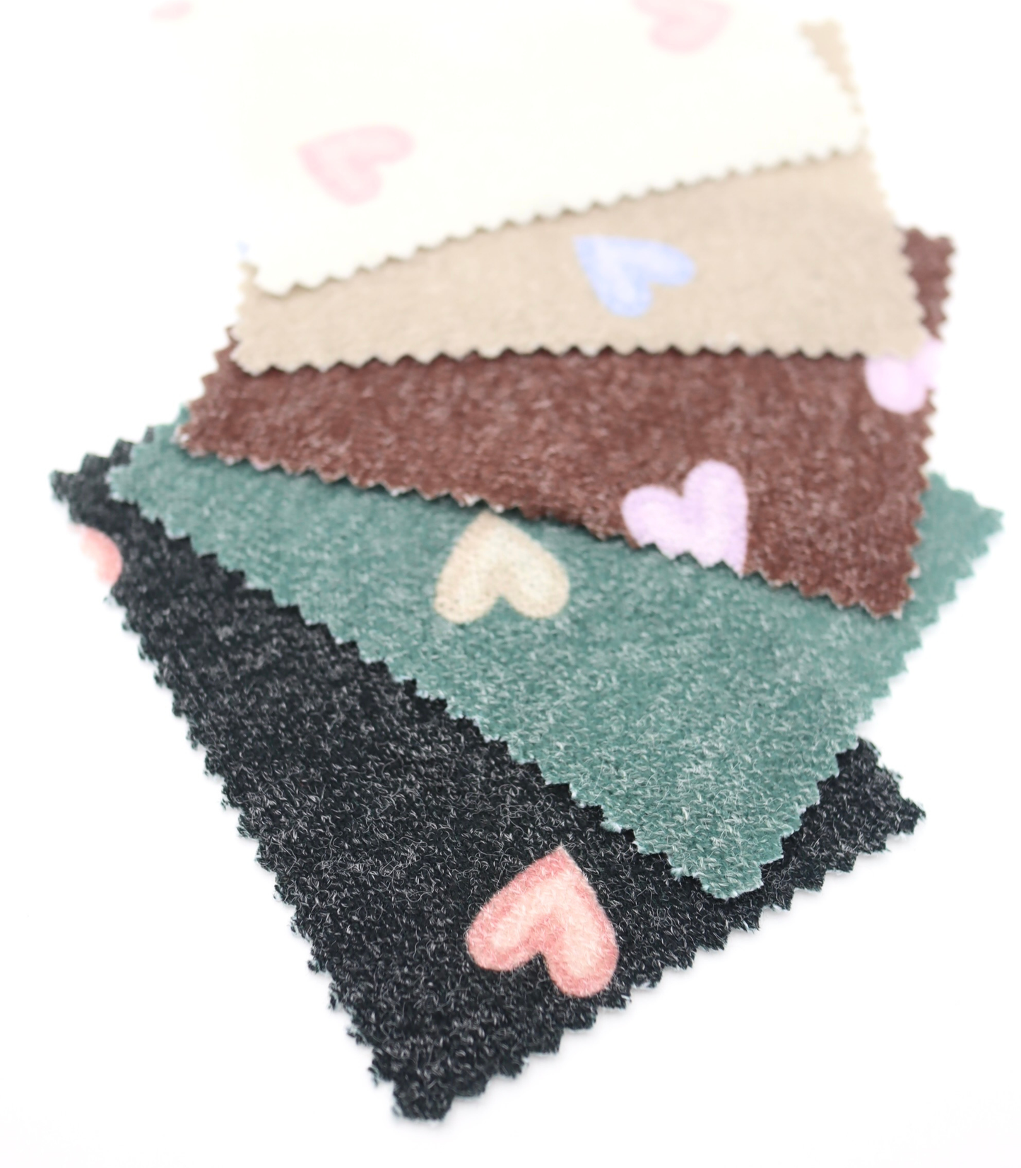 【25SS-028】スケッチ風ハートプリント天竺ニット　/0.5ｙあたり=～880円