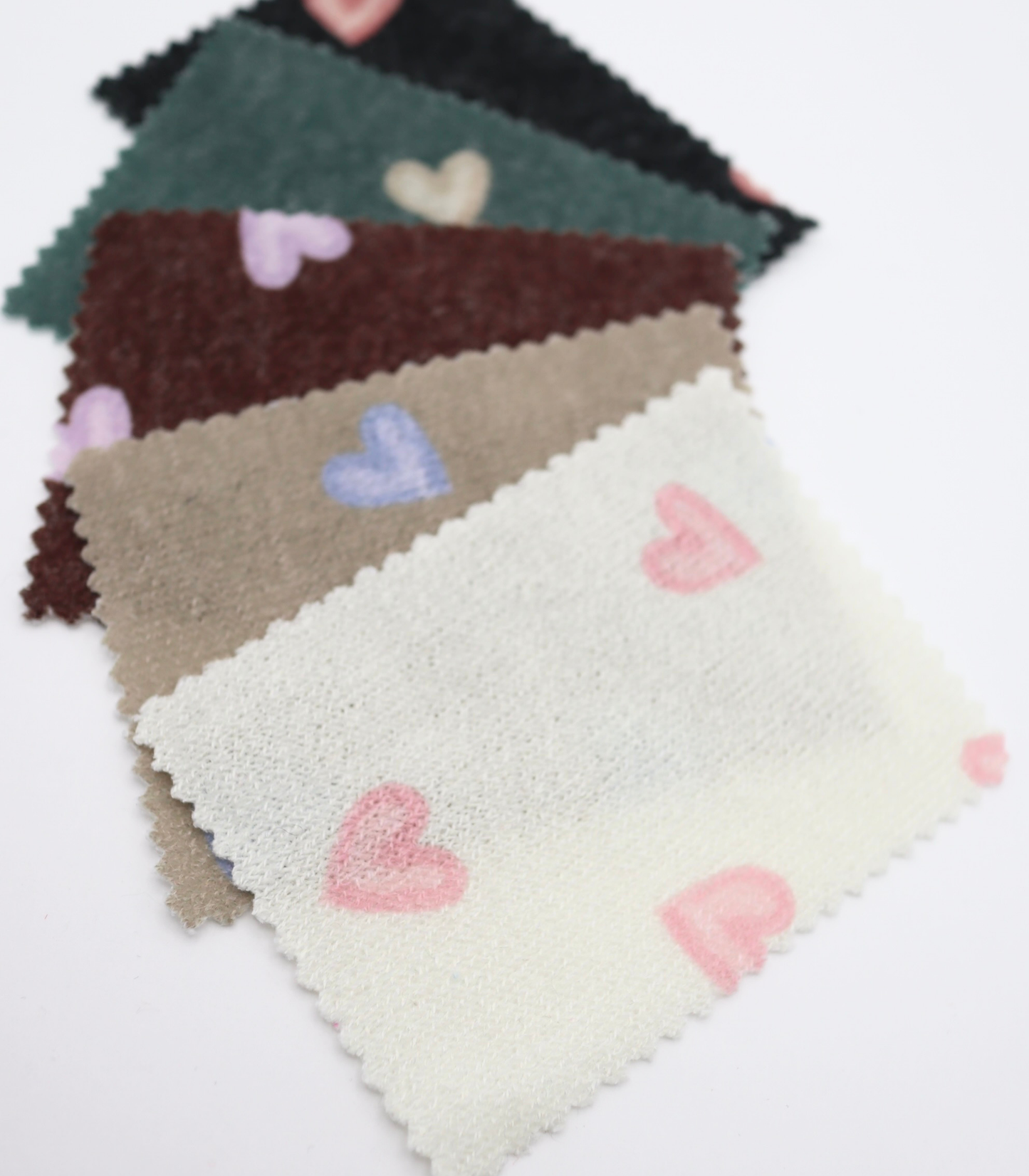 【25SS-028】スケッチ風ハートプリント天竺ニット　/0.5ｙあたり=～880円