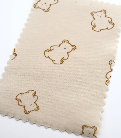 【25SS-199】くまちゃんプリントフライス　/0.5ｙあたり=～920円