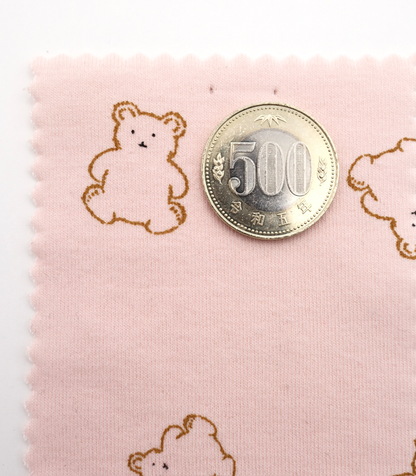 【25SS-199】くまちゃんプリントフライス　/0.5ｙあたり=～920円