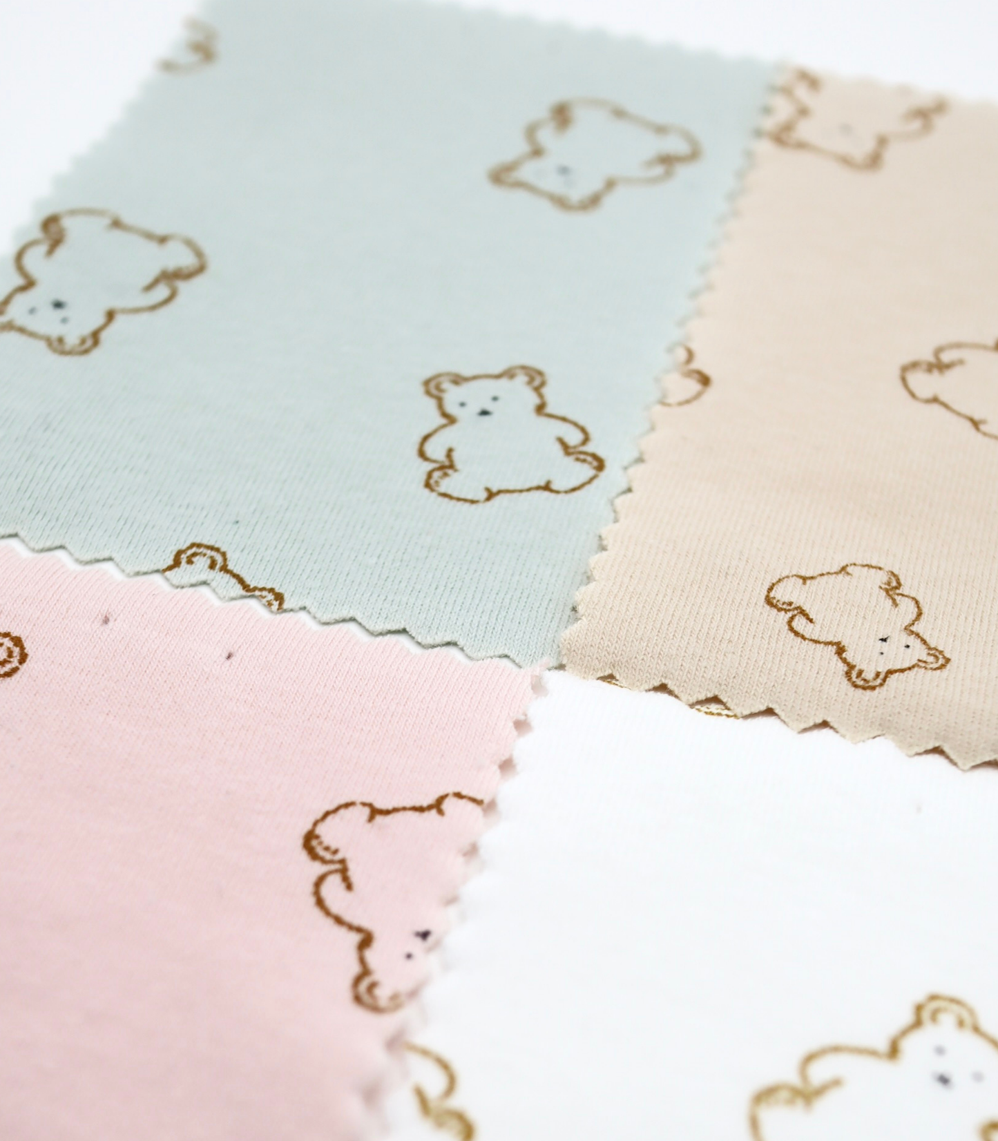 【25SS-199】くまちゃんプリントフライス　/0.5ｙあたり=～920円