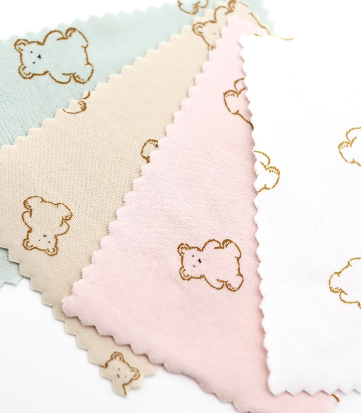 【25SS-199】くまちゃんプリントフライス　/0.5ｙあたり=～920円