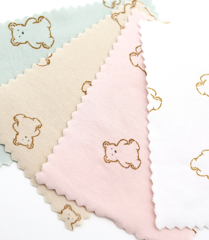 【25SS-199】くまちゃんプリントフライス　/0.5ｙあたり=～920円