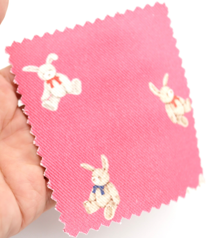 【25SS-220】ウサギプリントツイル　/0.5ｙあたり=～1095円