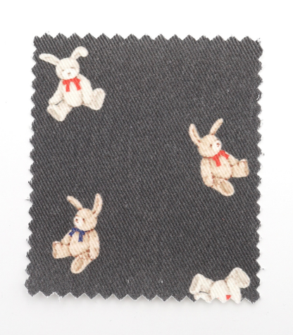 【25SS-220】ウサギプリントツイル　/0.5ｙあたり=～1095円