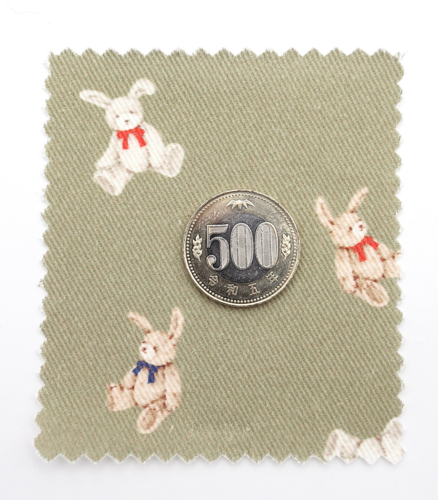 【25SS-220】ウサギプリントツイル　/0.5ｙあたり=～1095円