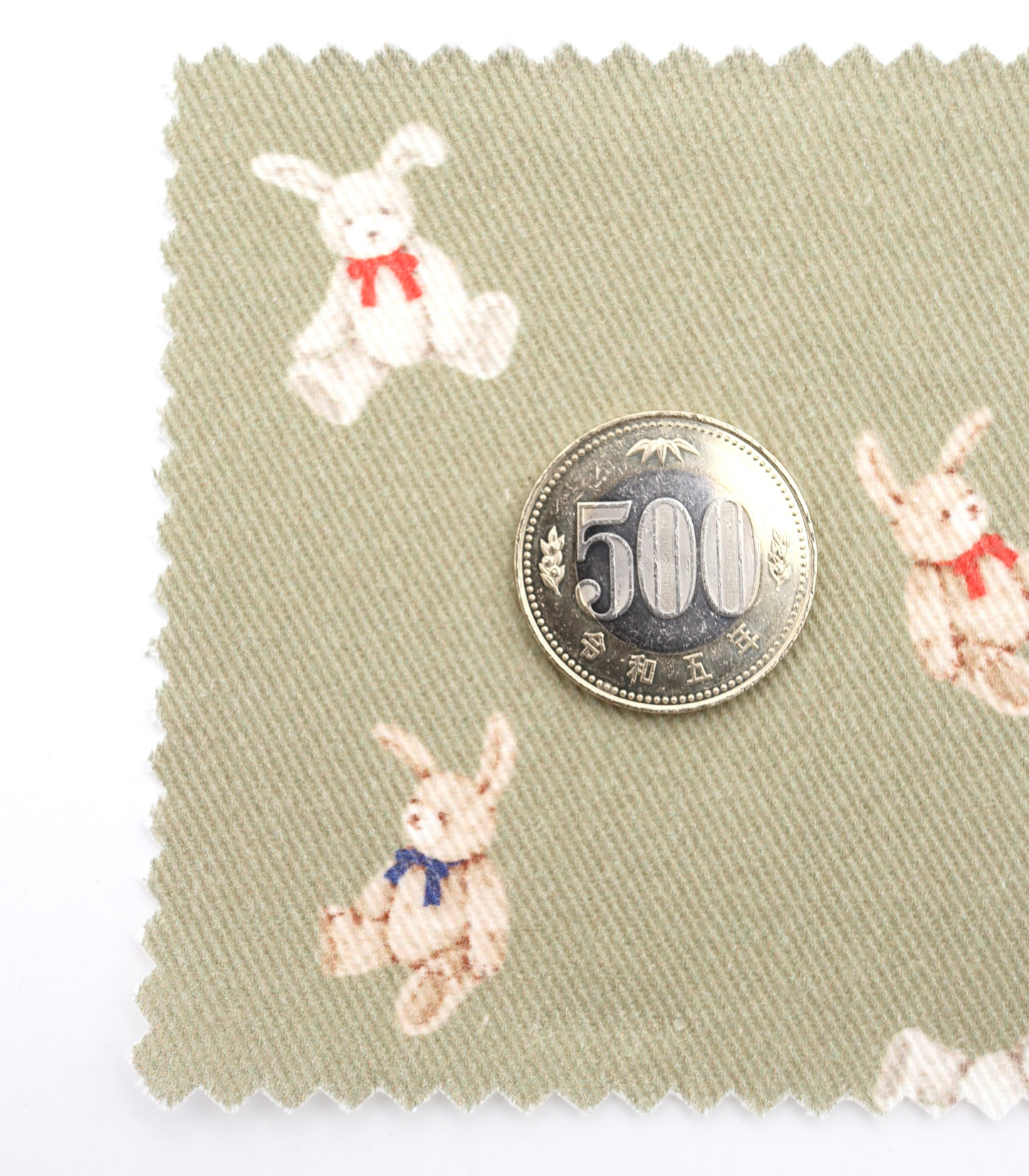 【25SS-220】ウサギプリントツイル　/0.5ｙあたり=～1095円