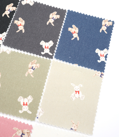 【25SS-220】ウサギプリントツイル　/0.5ｙあたり=～1095円
