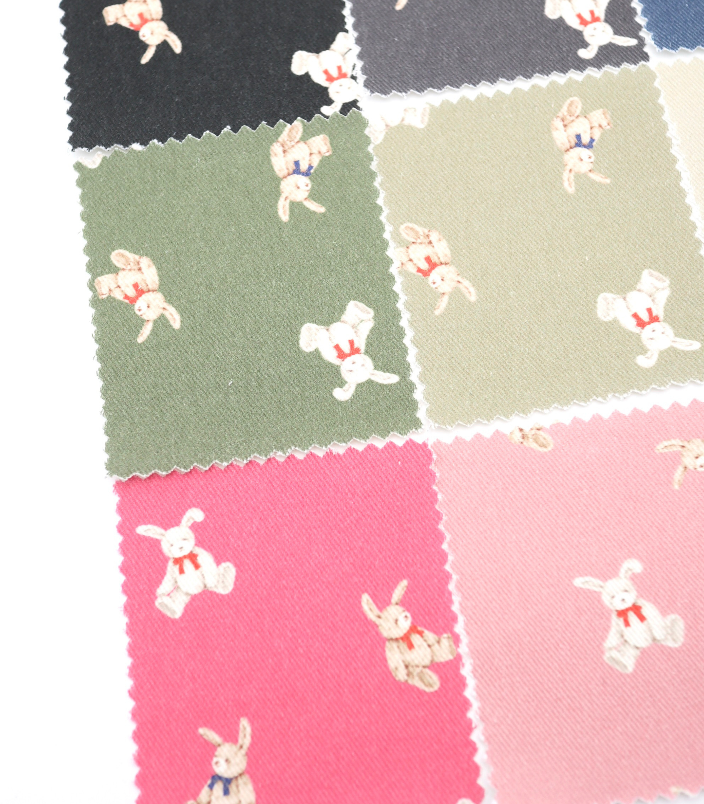 【25SS-220】ウサギプリントツイル　/0.5ｙあたり=～1095円