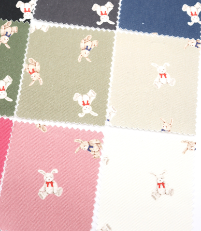 【25SS-220】ウサギプリントツイル　/0.5ｙあたり=～1095円