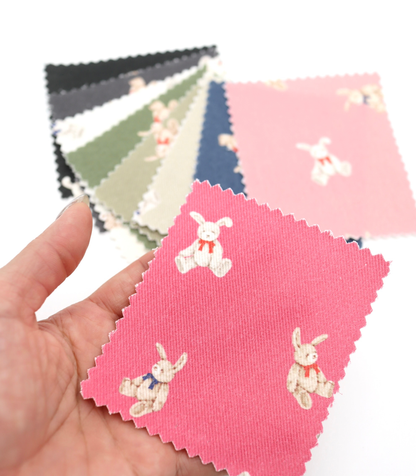 【25SS-220】ウサギプリントツイル　/0.5ｙあたり=～1095円