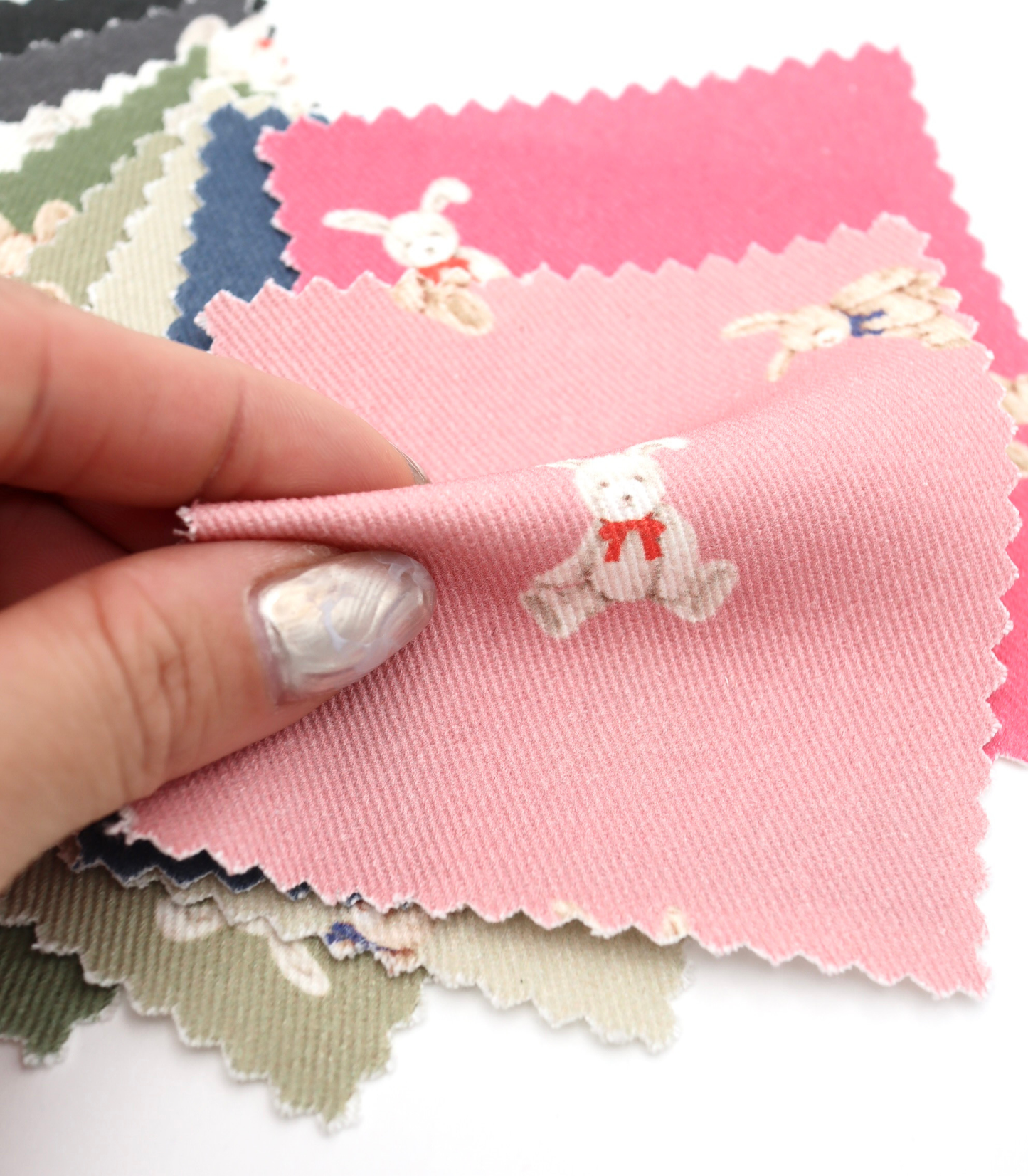 【25SS-220】ウサギプリントツイル　/0.5ｙあたり=～1095円