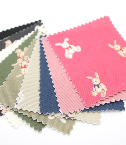 【25SS-220】ウサギプリントツイル　/0.5ｙあたり=～1095円