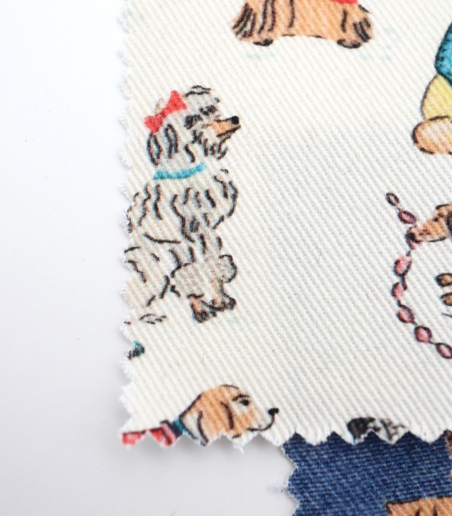 【25SS-218】ワンちゃん大集合プリントツイル　/0.5ｙあたり=～1095円