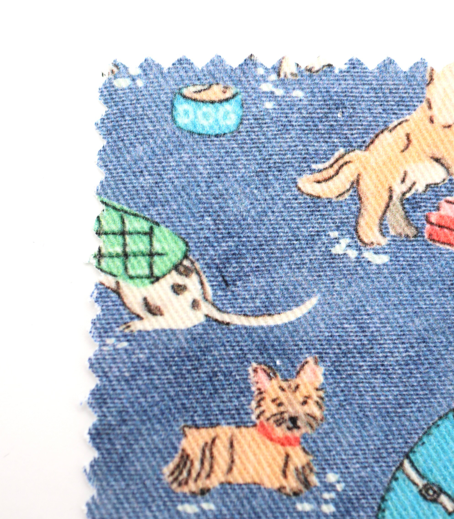 【25SS-218】ワンちゃん大集合プリントツイル　/0.5ｙあたり=～1095円