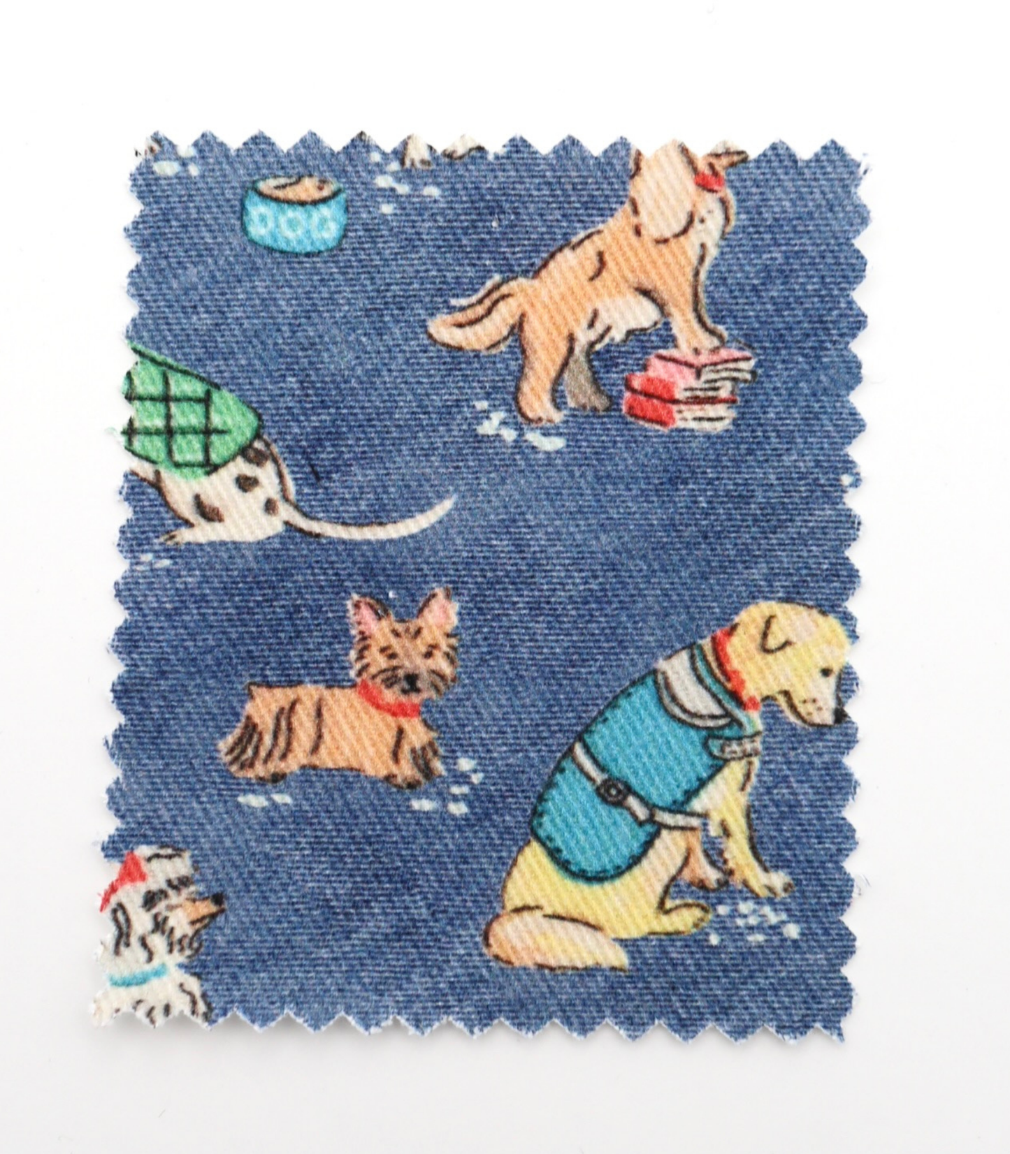 【25SS-218】ワンちゃん大集合プリントツイル　/0.5ｙあたり=～1095円