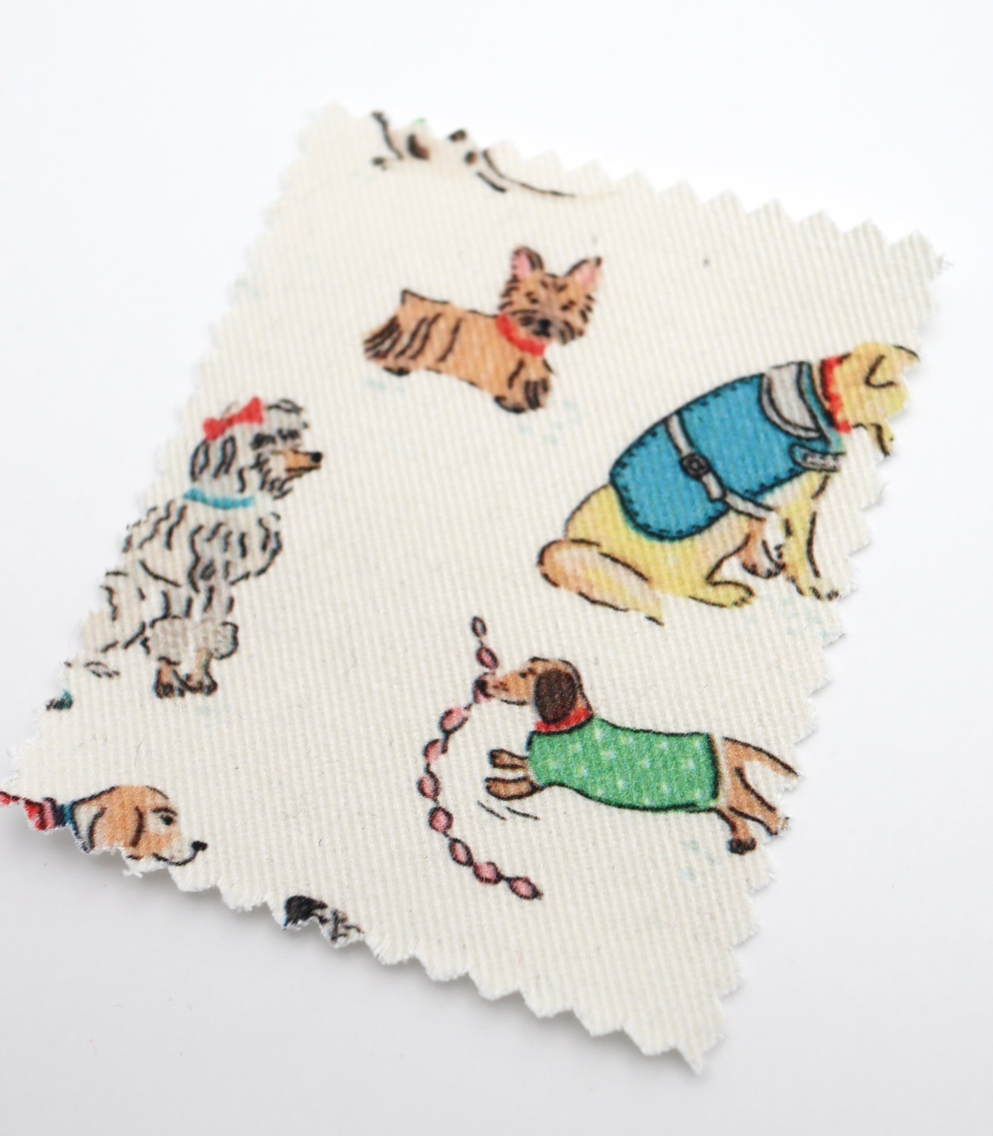 【25SS-218】ワンちゃん大集合プリントツイル　/0.5ｙあたり=～1095円